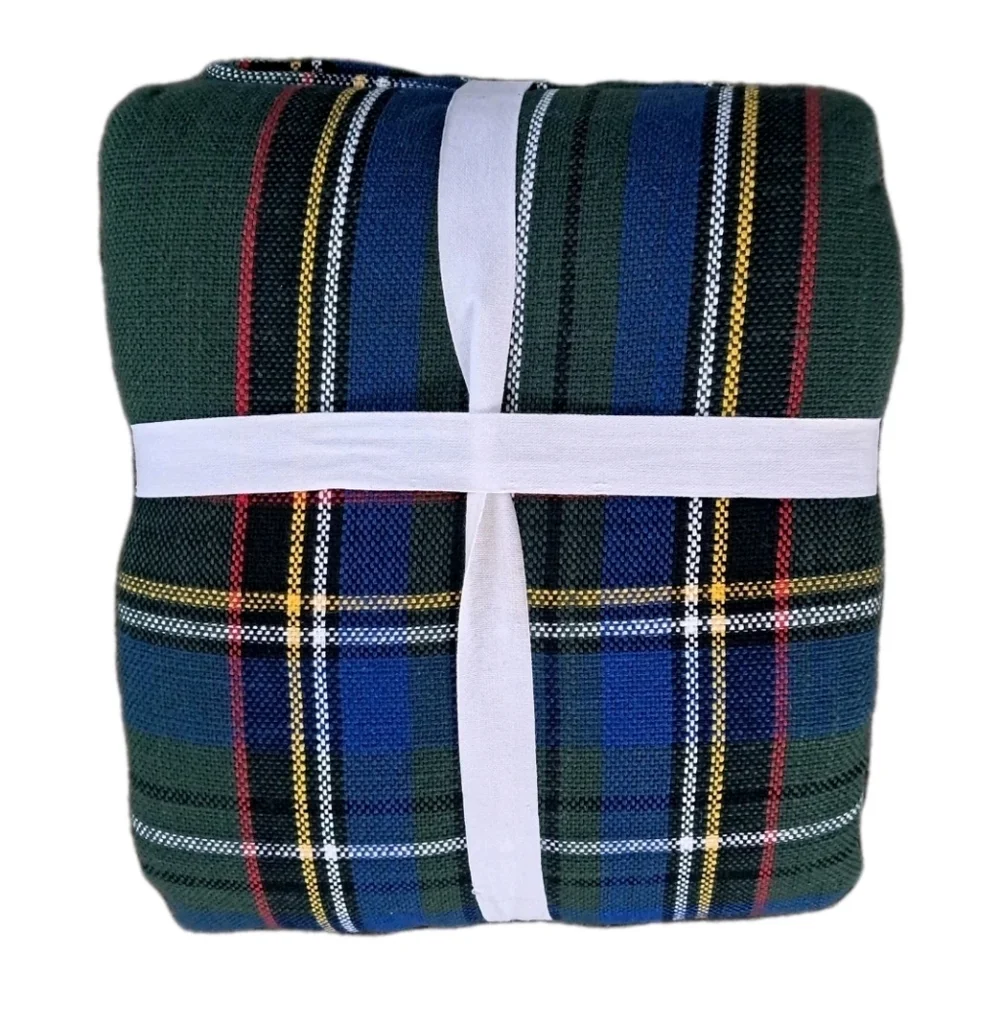 Pottery Barn Stewart Plaid Cotton Duvet Cover King - California King